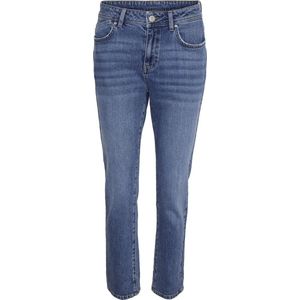 Noisy May - NMOLIVIA NW Slim Straight Jeans - Dames Jeans - Blauw - Katoen
