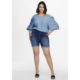 ONLY CARMAKOMA - Denim Shorts - Blauw - High Waist - Skinny Fit