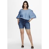 ONLY CARMAKOMA - Denim Shorts - Blauw - High Waist - Skinny Fit