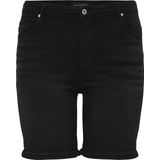 ONLY CARMAKOMA - Denim Shorts - High Waist - Skinny Fit - Blauw - Katoen