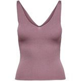 Gebreide Top - Effen - Knitwear - V-hals - Mouwloos