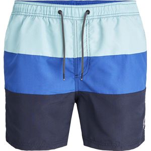 JACK&JONES PLUS JJIBALI JJSWIMSHORTS - Zwembroek - Donkerblauw - Blauw - Lichtblauw - Kleurblok
