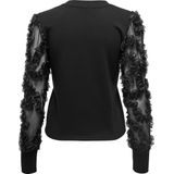 Jacqueline de Yong - Sweater - Zwart - Polyester/Katoen - Loose-Fit