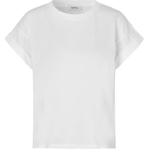 Modström - T-shirt - Wit - Katoen - Ronde Hals - Korte Mouwen