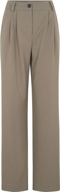 Beige pantalon Anker wide pants - Modstrom