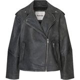 Modström - Hullamd Jas - Dames - Grijs - Leer - Regular Fit
