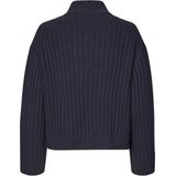 Modström - FultonMD - Rib Gebreide Trui - Donkerblauw - T-Hals