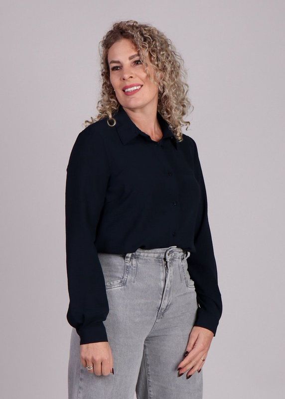 Modström - Ossa - Blouse - Donkerblauw - 100% Polyester