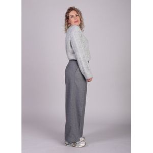 Grijze wolmix pantalon Lissie - Modstrom