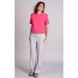 Modström - HeartMD - Pantalon - Grijs - Hoge Taille, Rechte Pijpen, Ritssluiting met Verborgen Haak- en Staafsluiting