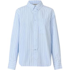 Modström - Blauw Gestreept Shirt - Dames Blouse