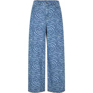 modström - Mase - Jeans - Blauw - Katoen, Wide Leg, High Waist