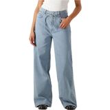 Modström - Isoldemd Solid Pants Wide Jeans - Blauw - Dames