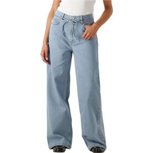 Modström - Isoldemd Solid Pants Wide Jeans - Blauw - Dames