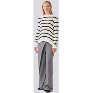 Modström - Maddiemd Stripe O-Neck - Gebreide Trui - Wit