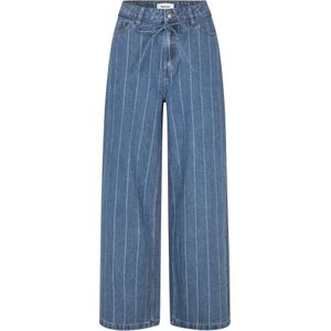 Jeans - Krijtstrepen - Denim - High Waist - Regular Fit