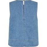 Modström - Denim Top - Lichtblauw - Damesmodel - Zonder Mouwen - 100% Katoen