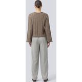 Modström - Kurtismd O-Neck - Gebreide Trui - Bruin