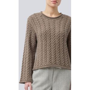 Modström - Kurtismd O-Neck - Gebreide Trui - Bruin