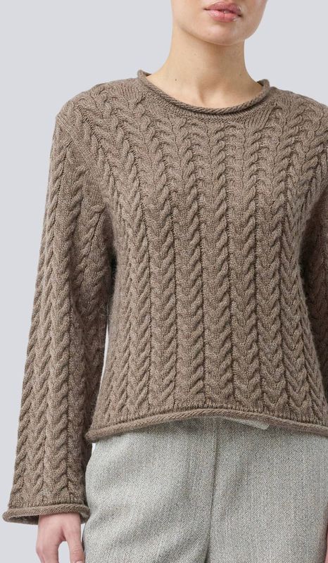 Modström - Kurtismd O-Neck - Gebreide Trui - Bruin