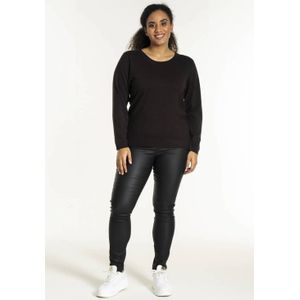 STUDIO - Top - Donkerbruin - Lange Mouwen - Ronde Hals