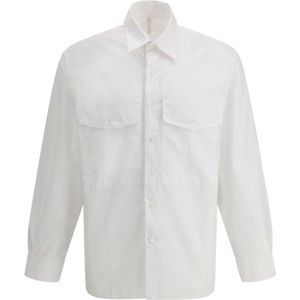 Sunflower - Monochrome Katoenen Overhemd - Wit - Heren