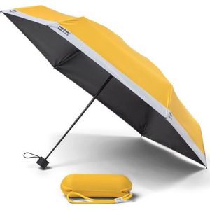 Pantone Umbrella Travel foldable in Box with keychainstrap, Yellow
