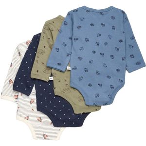 Pippi - Wrap Ao Printed Body - Bodystocking - Multicolor - 4-Pack, 100% Katoen