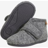 Pantoffels - Mélange - Wol/Vilt - Velcro Sluiting