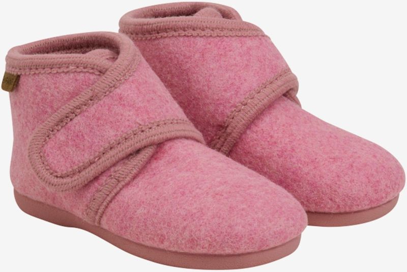 Pantoffels - Mélange - Wol/Vilt - Velcro Sluiting