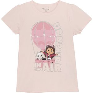 Minymo - T-shirt - Roze - Katoenmix - Korte Mouwen, Paw Patrol-opdruk