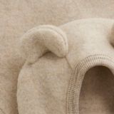 Huttelihut - Baby's Jacket Bear Ears - Merinovest - Beige
