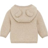 Huttelihut - Baby's Jacket Bear Ears - Merinovest - Beige
