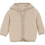 Huttelihut - Baby's Jacket Bear Ears - Merinovest - Beige
