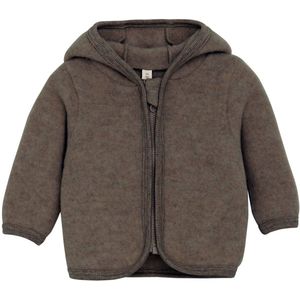 Huttelihut - Cardigan - Brown Melange - Wolfleece met Oren