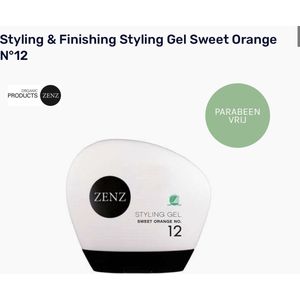 ZENZ - Sweet Orange No. 12 - Styling Gel - 130 ml - Hydraterende Werking
