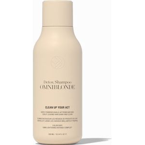 Omniblonde Clean Up Your Act Detox Shampoo - 300 ml- Normale shampoo - Voor Blondines -