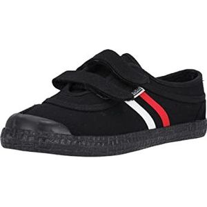 Kawasaki Retro Shoe W/Velcro, uniseks sneakers, voor volwassenen, 1001S Black Solid, maat 41