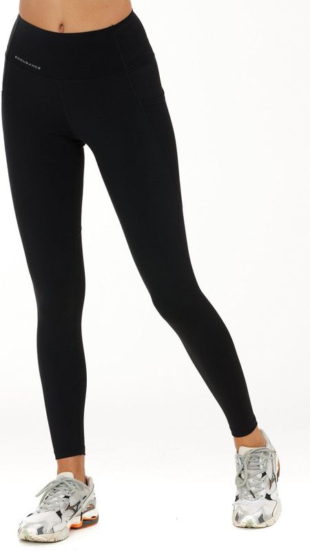 ENDURANCE Sportbroek 'Tather'  zwart / wit