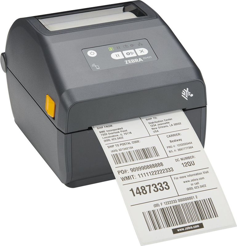 Zebra - ZD421t - Labelprinter - Grijs - Thermotransfer