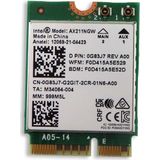 Intel AX211 Wireless Tri Band WLAN WiFi 802.11ax Bluetooth 5.2 M.2 Card - G83J7