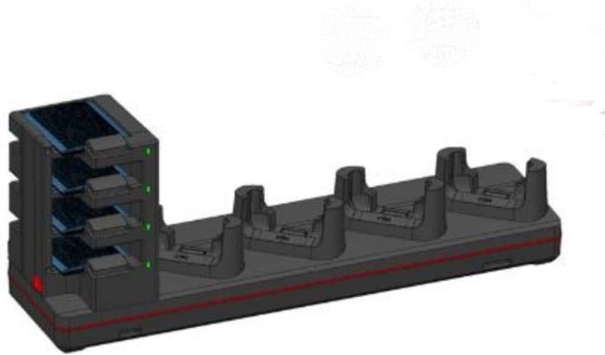 Honeywell - CT45 5 Bay Universeel Dock - Accessoires voor Barcode Scanners - Laadt Tot 4 Apparaten