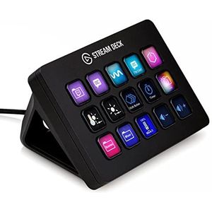 Elgato Stream Deck MK.2 – Studiocontroller, 15 macrotoetsen, start acties in apps en software zoals OBS, Twitch, ​YouTube en meer, werkt met Mac en pc