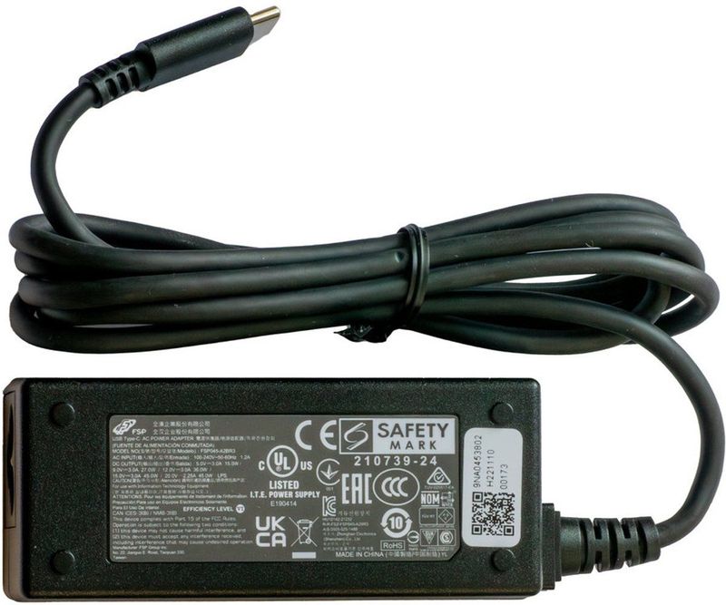 Zebra - ET8X Stroomvoorziening - Usb-C - Zwart - 45W