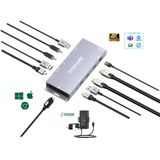 Vivolink - Vlusbchub3 - USB-C Hub - Zilver - 7 Havens