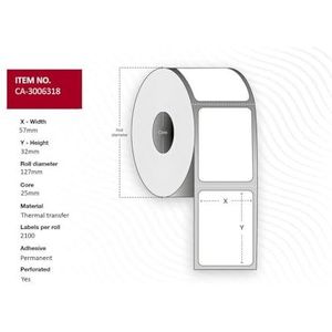 Capture CA-3006318 printeretiket