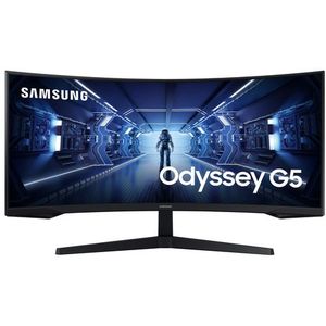 Samsung G55T computer monitor 86,4 cm (34") 3440 x 1440 Pixels UltraWide Quad HD LED Zwart