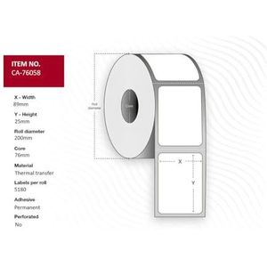 Capture CA-76058 printeretiket