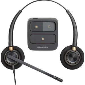 Plantronics - Encorepro HW520 - Kantoorheadset - Zwart - Bedraad - Duo Draagstijl