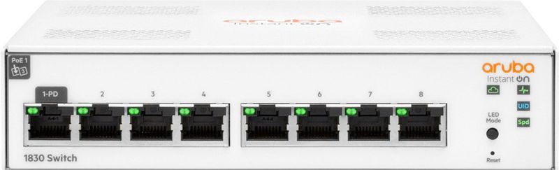 Hewlett Packard Enterprise - Aruba Switch IOn 1830 - Netwerkaccessoire - 8G - Gigabit Ethernet